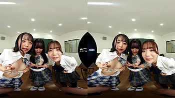 My Super Cute Classmates Took Control of My Erection