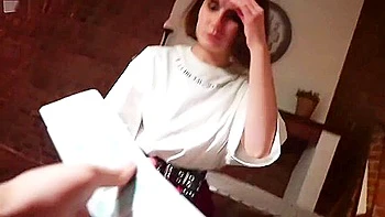 Russian Cleaner Girl Seduced To Clean Naked And Give Bj For Money