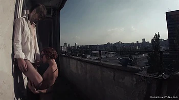 Eva Fucked Out On The Balcony - Eva Fucked Out On The Balcony