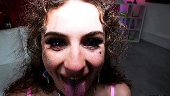 PERVECT Inked baddie Miss Blazy gets sloppy and messy