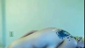 Big-Titted Amateur Grinds Pillow to Intense Orgasm on Webcam