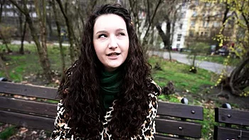 GERMAN SCOUT - Big natural saggy Tits Teen Alisa Horakova