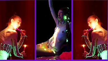 NEON GANGBANG -  Hot Wax and Hard Cocks