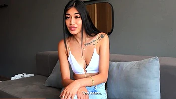 Skinny 18yo Latina Lingerie Model Rammed