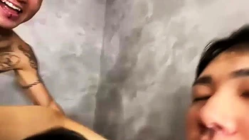 Japanese slut suck and fuck two guys and get loads of cum li