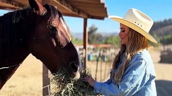 Busty Cowgirl Blake Blossom Fucked By Her Neighbor