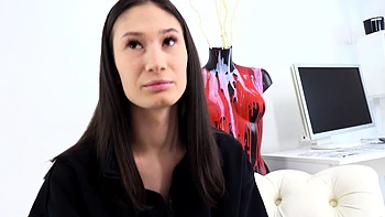 First casting for a skinny brunette