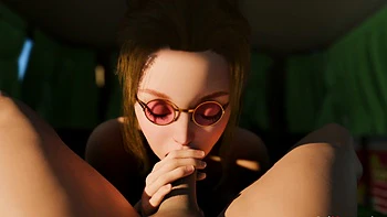 Psychedelic sex! Blowjob reverse cowgirl missionary cumshot