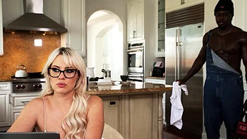 Blondie MILF Jessica Ryan Moans From BBC Handyman