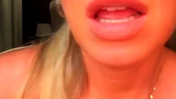 Busty amateur blonde solo