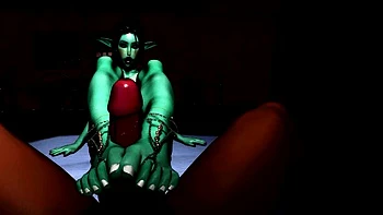 Foxy 3D Superwoman bounces up and down on a cock