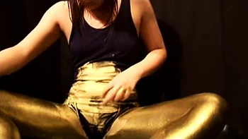 Naughty Asian milf Julia solo masturbation close up