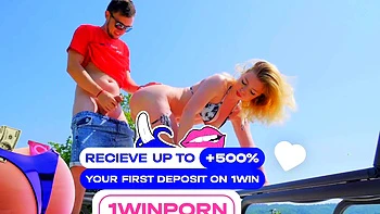 Risky public screw for cheating housewife and her college