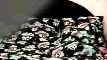 my niece Patty caught toying in our guest room