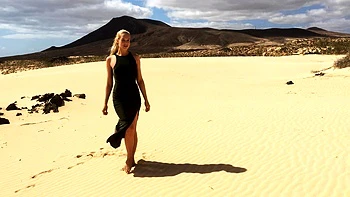 Blonde Teen Orgy in the beach