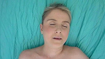 Sweet beauty masturbating on webcam close up