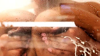 Close up pov view of a dude jerking it