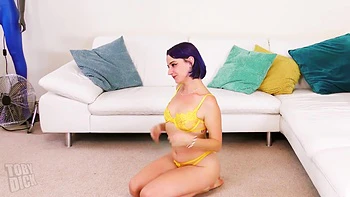 Blue Haired Cutie Annabel Lee Gets Banged By Lusty Toby Dick