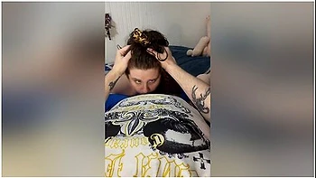Throat Goat - Bbw Facefuck Deepthroat With No Hands, Swallows Huge Throatpie