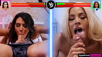 Battle: Blowjob, Cowgirl  Brunette Porn