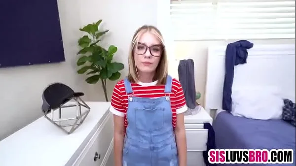 Stepdad peeps on stepdaughter sucking her stepbro