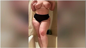 Bbw With A Hairy Pussy Irina Priroda Undresses And Masturbates In The Shower