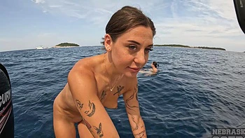 Abbie storm, dora the explorer, makes lesbian love with Vanessa Klein on the boat