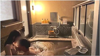 First Hot Spring Tripsex In A Stylish Open-air Bath At Nightjapanese Amateur Hentai