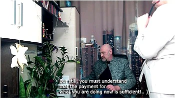 Young Boss Exposes His Older Secretary To A Lustful Dirty Slut! Hardcore Pussy Exam! English Subtitl