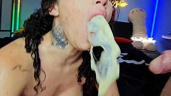 Summer Anal Vibes Goes Wet, Latina Bruna Santos Milk Overflow