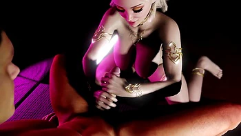 Sexy Blonde Elf Party Blowjob