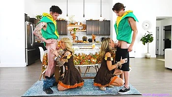 Busty blonde with good bottom Enzo East jumps on a long penis