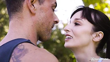 Dude with a huge brown penis fucked a big-boobed chick Lexi Luna