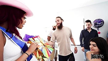 Astonishing sex in the cowgirl pose with a big-bottomed ebony Kay Kay