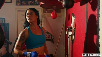 Alluring hottie Dana Vespoli rammed in the doggy style pose