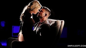 Nighttime fuck in the doggy style with a slutty blonde Maya Rose