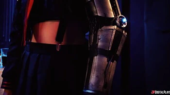 Asian angel Yhivi feels a fat black cock deep in her round ass