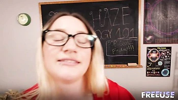 POV fuck in the missionary pose with a busty mademoiselle Hadley Haze