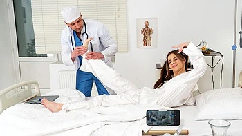 Hardcore anal fuck in the cowgirl pose with a long-legged Baby Doll