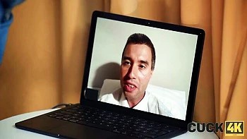 Skinny brunette in stockings Emma Evans is enjoying dick-riding