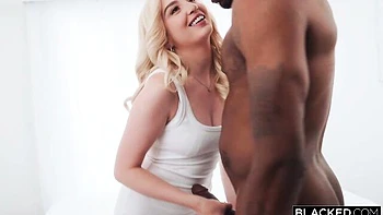 Nasty interracial double penetration with a young blonde Lexi Lore