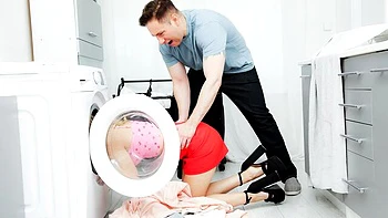 Awesome high-heeled model Lily Blossom jumps on a big boner