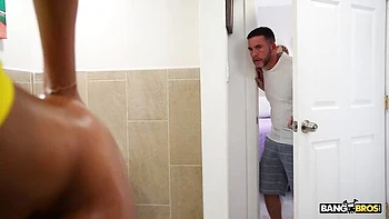 Sexy redhead chick Kay Kay rammed in her lovely poses by big cock