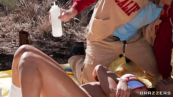 Gorgeous missionary pose fuck with a busty ebony babe Kira Noir