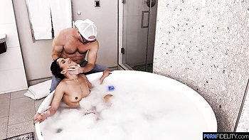 Passionate exotic doll Liv Revamped rammed by huge white penis