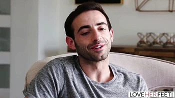 Love Her Films featuring Alex Coal's cum on feet action