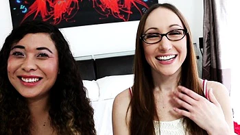 Lesbians scene with amorous Kiara Diane and Marie Mccray from Skankery