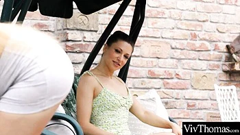 Viv Thomas featuring Talia Mint's pussy fingering smut