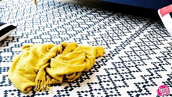 Dirty bedmate's masturbate scene