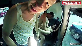 Thai Chick Somiet Fash Takes A Ride In The German Sex Bus